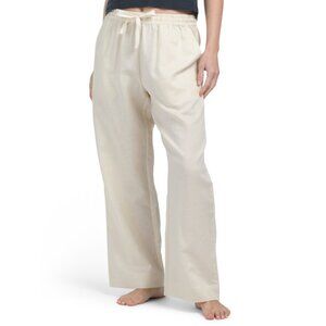 LATTE LOVE natural Linen Blend Lounge Pants